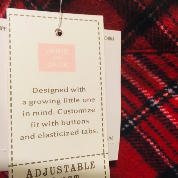 Janie and Jack red plaid skirt - Picture 3 of 3